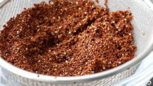 салат с квиноа и фасолью