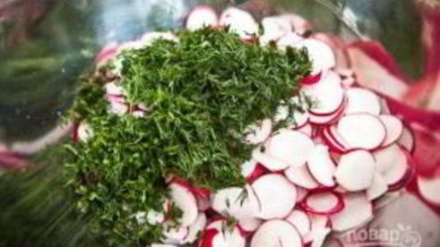 салат с редиской