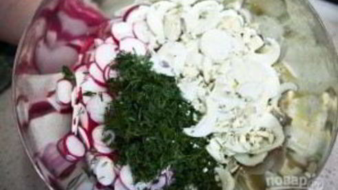 салат с редиской