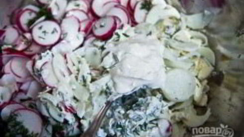 салат с редиской