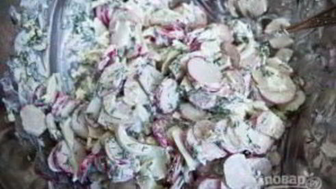 салат с редиской