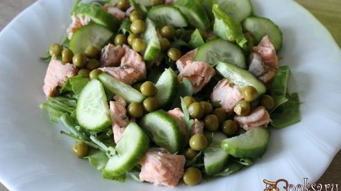 салат с семгой рыбная деревня