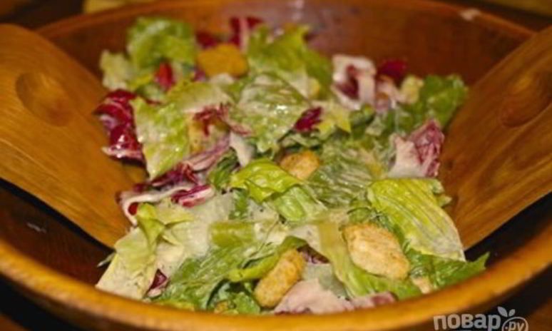 Рецепт салата цезарь классический простой