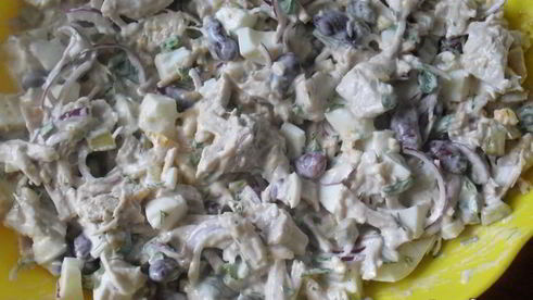 салат цветущий кактус