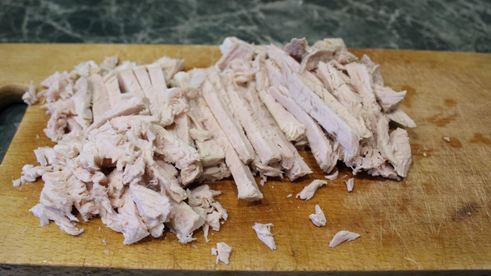 салат вдохновение ветчиной