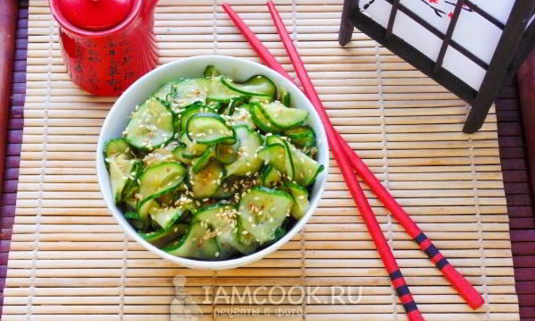 Рецепт суномоно — японского салата из огурцов