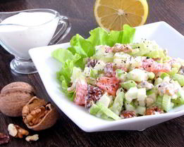 Вальдорфский салат с грейпфрутом