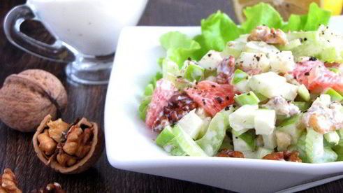 вальдорфский салат с грейпфрутом