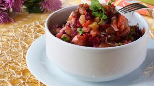 Винегрет с фасолью