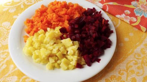 винегрет с фасолью