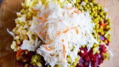 винегрет с квашеной капустой