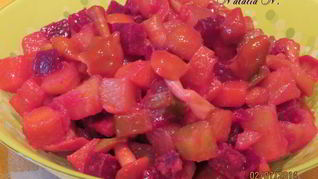 Винегрет с опятами