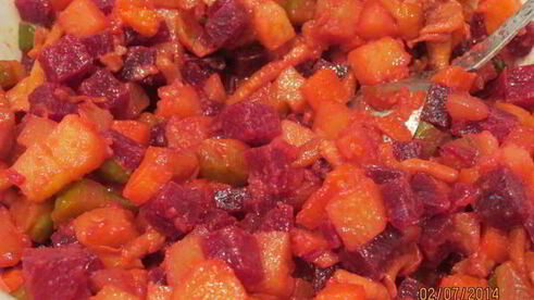 винегрет с опятами