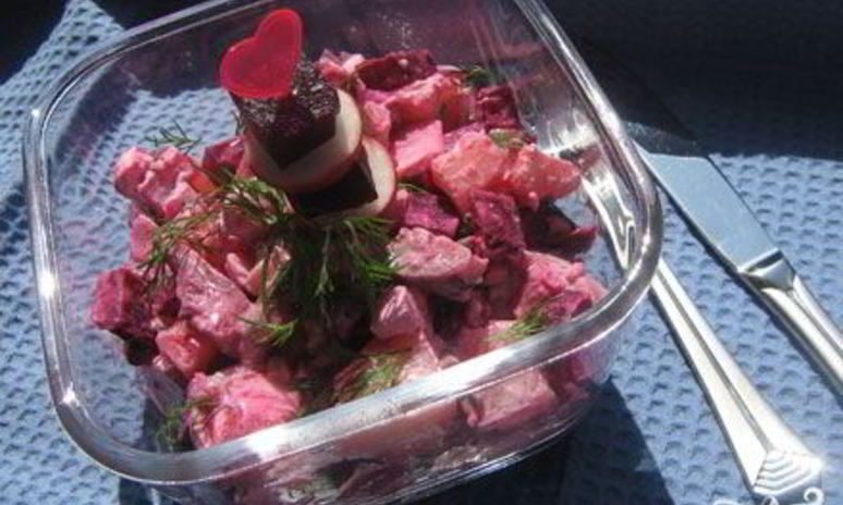 Рецепт винегрета с сельдью