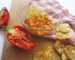 Соус из запеченного перца и миндаля