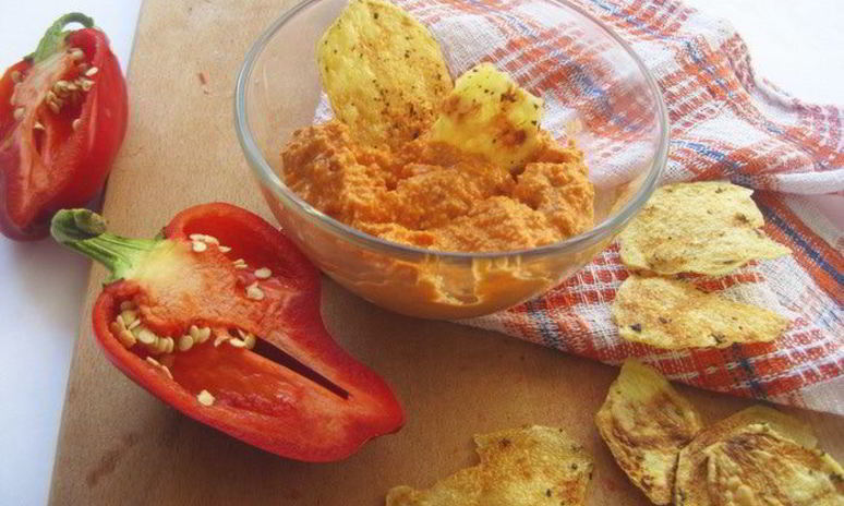 Рецепт соуса из запеченного перца и миндаля