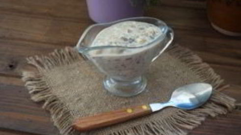 соус с грибами и сыром