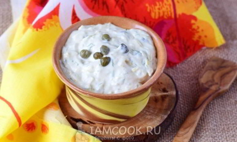 Рецепт соуса с солеными огурцами