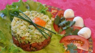 Тартар из лосося