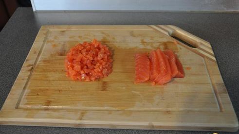 тартар из лосося