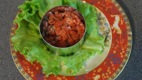 тартар из лосося