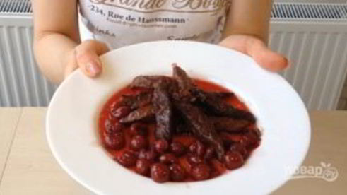 вишневый соус к мясу