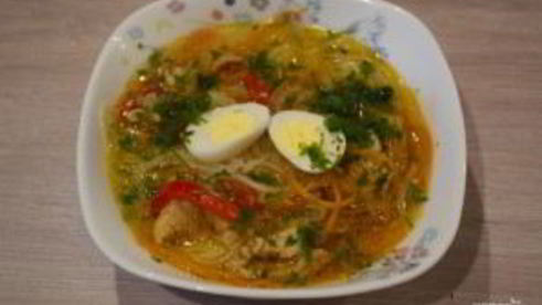 азиатский куриный суп