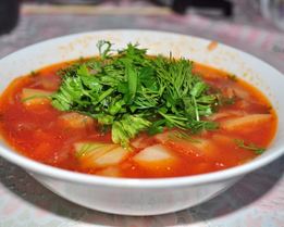 Борщ без мяса в мультиварке