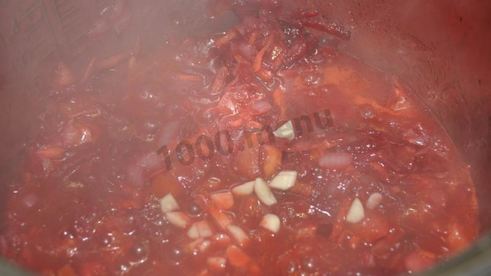 борщ без мяса в мультиварке