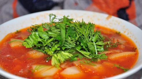 борщ без мяса в мультиварке