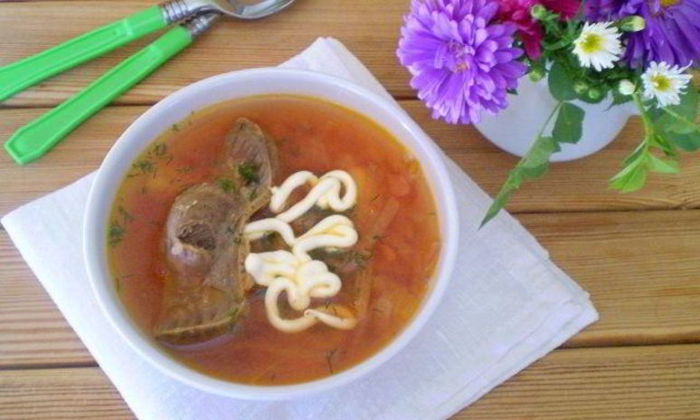 Рецепт борща из утки