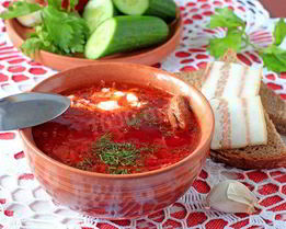 Борщ классический с свининой