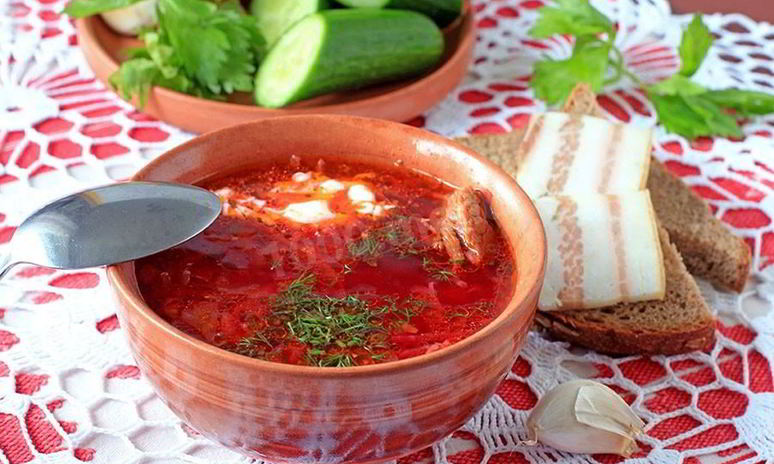 Рецепт борща классического с свининой