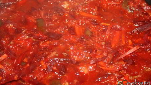 борщ на индюшином бедрышке