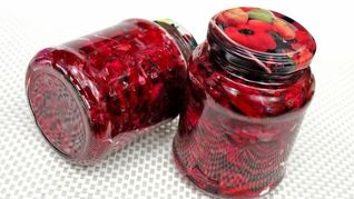 Борщ на зиму с капустой и свеклой