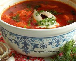 Борщ полтавский с галушками