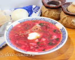 Борщ с бараниной
