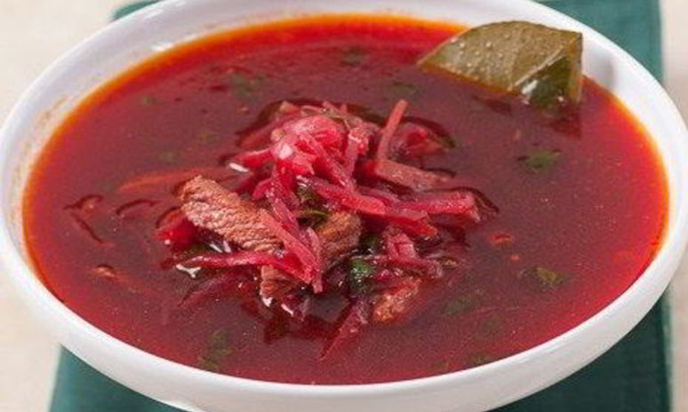 Рецепт борща с чесноком и зеленью