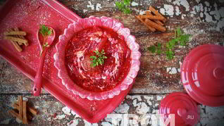 Борщ с фрикадельками