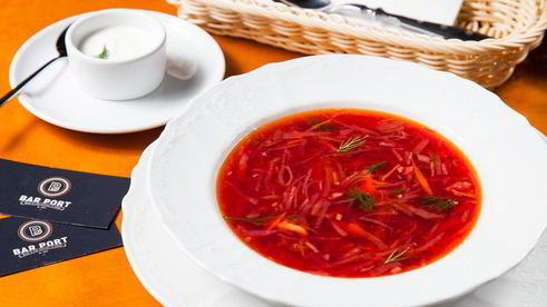 борщ с копченой скумбрией