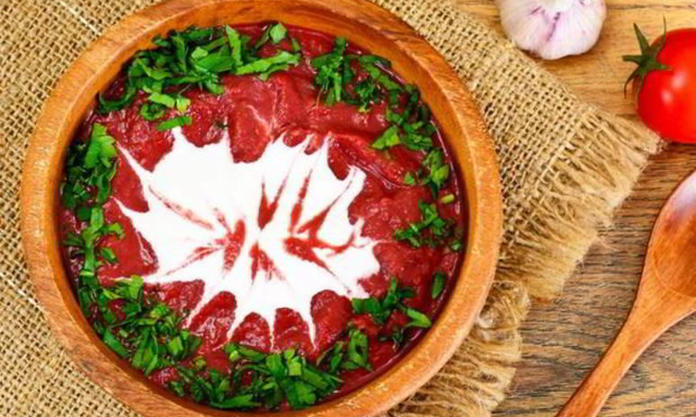 Рецепт борща с пюре
