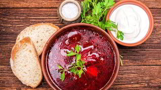 Борщ с семечками