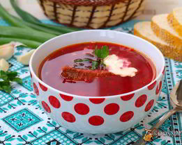 Борщ с телятиной