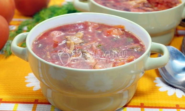 Рецепт борща со щавелем