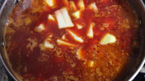 борщ со свининой и говядиной