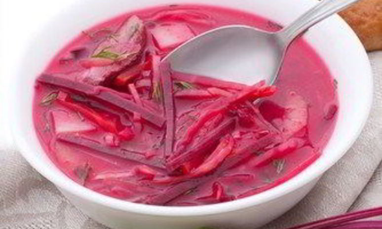 Рецепт быстрого постного борща с укропом