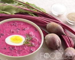 Холодный борщ из свеклы