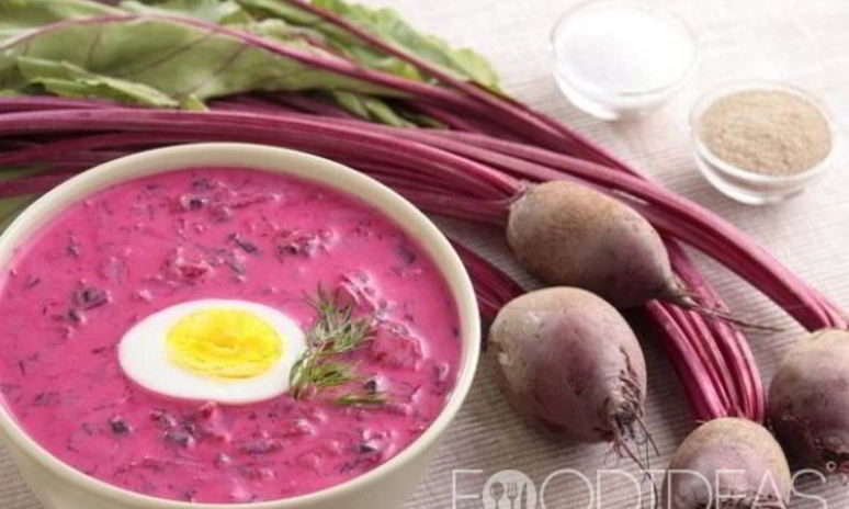 Рецепт холодного борща из свеклы