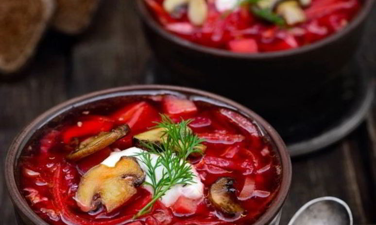 Рецепт холодного борща с грибами