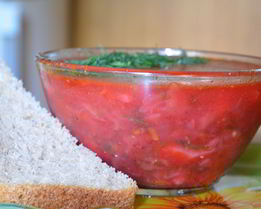 Красный борщ